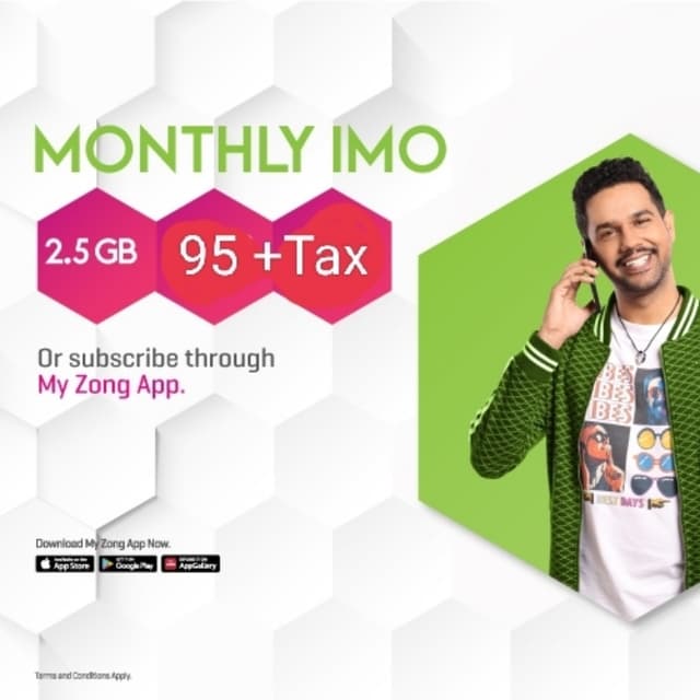 Zong 4G  /  Monthly imo package
