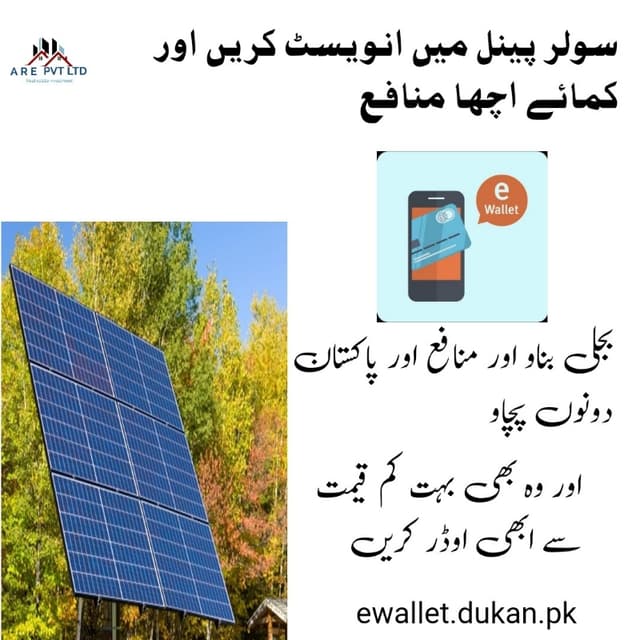 INVEST IN SOLOR PAYNEL'S From 2500